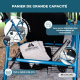 Déambulateur | Pliable | Aluminium | Freins sur les poignées | Siège et dossier | 4 roues | Bleu | Escorial | Mobiclinic - Foto 7