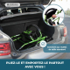 Déambulateur | Pliable | Aluminium | Freins sur les poignées | Siège et dossier | 4 roues | Vert | Escorial | Mobiclinic - Foto 4