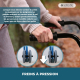 Déambulateur pliant | Siège et dossier | Aluminium | Panier | Pour personnes âgées | Bleu | Prado | Mobiclinic - Foto 3