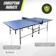 Table de ping-pong | Pliable | Design professionnel | Roues 360º | Filet, raquettes et balles | Tokyo | Bleu | Mobiclinic - Foto 8