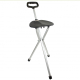 Canne en aluminium | Canne orthopédique | Avec siège rabattable et pognée ergonomique - Foto 4