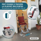 Fauteuil roulant de transfert | Pliant | Aluminium | Freins sur poignées | Carreaux écossais | Neptuno | Mobiclinic - Foto 7