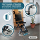 Fauteuil roulant de transit | Pliable | Aluminium | Petites roues | Freins sur les poignées | Noir | Saturno | Mobiclinic - Foto 7