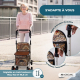 Déambulateur chariot de course | 4 roues | Pliable | Avec sac | Système de freinage | Avec imprimés | Coliseo | Mobiclinic - Foto 5
