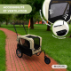 Remorque pour chien et chariot de transport | 2 x 1 | Housse imperméable | 40 kg | Oxford 600D| 123x67x100 cm | Mobiclinic - Foto 6