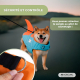 Gilet de sauvetage pour chien | Harnais réglable | Laisse à anneau | Poignée | Aileron décoratif | Sharky | L | Mobiclinic - Foto 16