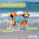 Gilet de sauvetage pour chien | Harnais réglable | Laisse à anneau | Poignée | Aileron décoratif | Sharky | L | Mobiclinic - Foto 14