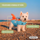 Gilet de sauvetage pour chien | Harnais réglable | Laisse à anneau | Poignée | Aileron décoratif | Sharky | L | Mobiclinic - Foto 15