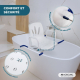 Chaise de bain pivotante | Accoudoirs | Dossier | Anatomique | 360º | Acier inoxydable | Lago | Mobiclinic - Foto 7