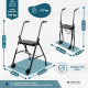Déambulateur pour personnes âgées | Pliable | Siège | 2 roues | Noir | Emérita | Mobiclinic - Foto 2