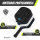 Ensemble de pickleball | 4 raquettes | 4 balles | Filet à roulettes | Sac de transport | Grip antidérapante | Mobiclinic - Foto 3
