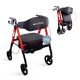 Déambulateur bariatrique | Pliable | Jusqu'à 204 kg | Aluminium | Freins | Roues 360º | Panier | Madeira | Mobiclinic - Foto 1