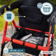Déambulateur bariatrique | Pliable | Jusqu'à 204 kg | Aluminium | Freins | Roues 360º | Panier | Madeira | Mobiclinic - Foto 5
