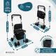 Déambulateur chariot de course | 4 roues | Pliable | Avec sac | Système de freinage | Noir | Coliseo | Mobiclinic - Foto 1
