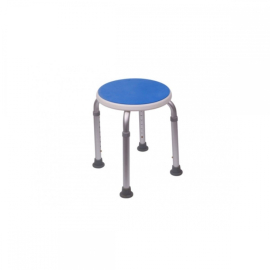 Tabouret de salle de bain | Hauteur réglable | Max 100kg | Coussin EVA | Embouts antidérapants | Aluminium | Foco | Mobiclinic