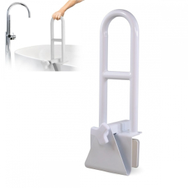 Poignée d'accès à la baignoire | Bords lisses 4,5 - 13,5 cm | Max. 100kg | Usage clinique et domestique | MobiBary | Mobiclinic