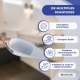 Coin sanitaire | Capacité 2500 ml | Léger et résistant | Anatomique | Usage domestique et clinique | Seren | Mobiclinic - Foto 5