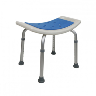 Tabouret de salle de bain | Rembourré | Réglable en hauteur | 41x29cm