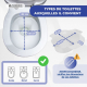 Bidet portable | Fixable aux toilettes | Usage domestique et clinique | jusqu'à 4L | Stable | Plastique | Hana | Mobiclinic - Foto 4