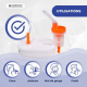 Nébuliseur à air comprimé | 2 masques + embout buccal | Silencieux | USB | Portable et léger | Nebumobi2 | Mobiclinic - Foto 6