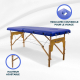 Table de massage pliante | Bois | Portable | 180x60 cm | Massage | Bleu | CM-01 BASIC | Mobiclinic - Foto 5