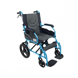 Fauteuil roulant pliable | Manuel | Acier | Repose-pieds...