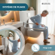Double barre de sécurité pour salle de bain | Pliable avec porte-papier | Arco - Foto 2