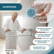 Double barre de sécurité pour salle de bain | Pliable avec porte-papier | Arco - Foto 3