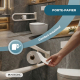 Double barre de sécurité pour salle de bain | Pliable avec porte-papier | Arco - Foto 4