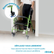 Déambulateur orthopédique | Pliable | Freins à poignée | 4 roues | Siège et dossier | TURIA | Clinicalfy - Foto 17