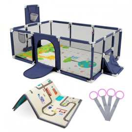 Aire de jeux pour enfants | Tapis | 128x233 cm | Anneaux |...