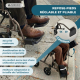 Fauteuil roulant pliable | Dossier et repose-pieds pliables | Léger | Jusqu'à 100 kg | Double freins | Kefren | Mobiclinic - Foto 5