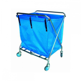 Chariot à linge Goliat en acier inoxydable, 1 sac, capacité de...