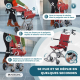 Fauteuil roulant de transfert | Pliant | Aluminium | Freins sur poignées | Carreaux écossais | Neptuno | Mobiclinic - Foto 4
