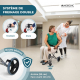 Fauteuil roulant de transfert | Pliant | Aluminium | Freins sur poignées | Carreaux écossais | Neptuno | Mobiclinic - Foto 6