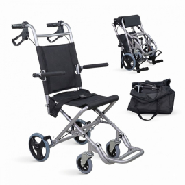 Fauteuil roulant de transit | Pliable | Aluminium | Petites...