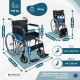 Fauteuil roulant pliable | Grandes roues | Orthopédique | Léger | Júcar | Clinicalfy - Foto 2