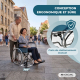 Fauteuil roulant pliable | Grandes roues | Orthopédique | Léger | Júcar | Clinicalfy - Foto 5