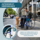 Fauteuil roulant | Pliable | Grandes roues | Léger | Orthopédique | Bleu | Alcázar | Mobiclinic - Foto 6