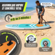 Planche paddle surf gonflable |320 x 83 cm | Pagaie réglable |Pompe |Sangle de sécurité |Sac à dos de voyage |Lilo | Mobiclinic - Foto 4