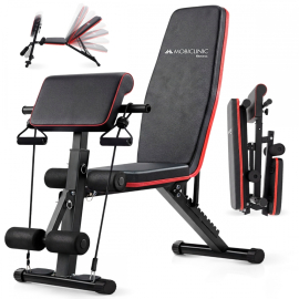 Banc de musculation | Avec bandes de résistance | Pliable |...