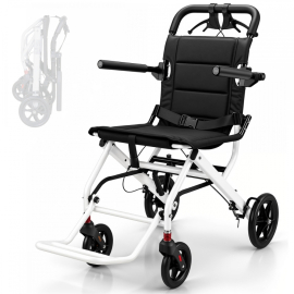 Fauteuil roulant de transit | Pliable | Accoudoirs et...