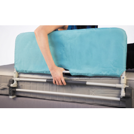 Rambarde pliante avec protection de barrière 90 x 50,5 cm