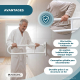 Barre d'appui pliable pour salle de bain | Porte-papier | Double barre | Jusqu'à 250kg | Fer | Blanc | Robin | Mobiclinic - Foto 4