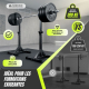 Support de musculation | Jusqu'à 300 kg | Hauteur réglable | Supports de sécurité | Base antidérapante | Ironrack | Mobiclinic - Foto 3