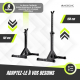 Support de musculation | Jusqu'à 300 kg | Hauteur réglable | Supports de sécurité | Base antidérapante | Ironrack | Mobiclinic - Foto 5