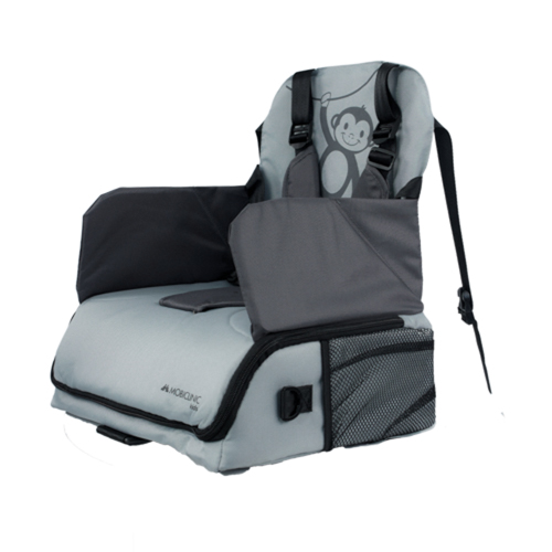 Chaise haute portable pour bébé Monkey chaise haute de voyage 6 à 36 mois  jusqu'à 15kg pliable harnais réglable en 5 points