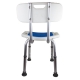 Καρέκλα μπάνιου | Αλουμίνιο | Με πλάτη | Επένδυση καθίσματος - Foto 4