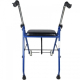 Walker για ηλικιωμένους | Πτυσσόμενο | Κάθισμα | 2 τροχοί | Μπλε | Μέριδα | Κλινικά - Foto 3