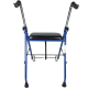 Walker για ηλικιωμένους | Πτυσσόμενο | Κάθισμα | 2 τροχοί | Μπλε | Emerita | Mobiclinic - Foto 3
